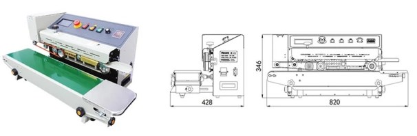 Конвейерный запайщик пакетов с датером FR900PM